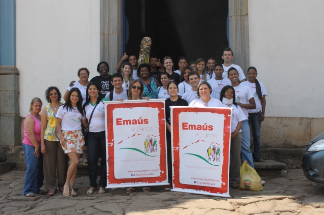 Celebração Eucarística no setor de Congonhas pelos 40 anos de Emaús em Mariana